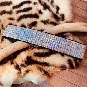 Snow White Resin Faux Leather Choker Festival